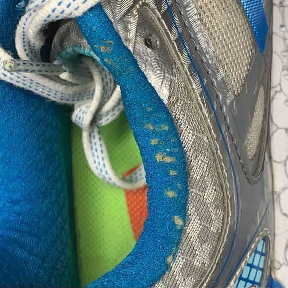 New Balance Women’s 860 V5~Silver/Blue Running Shoes Lace Up~Size 7B - Picture 5 of 9